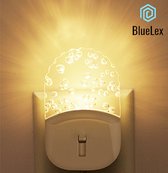 BlueLex® Premium Nachtlampje stopcontact 2 stuks - Nachtlampje kinderen - Nachtlampje volwassenen - LICHTSENSOR + DIMBAAR + NEW MODEL + DUSK 2 DAWN