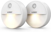 Lunixy®  LED Nachtlampje Magnetisch Duo Verpakking - Nachtlampje met Bewegingssensor - Nachtlampje Volwassenen - Slaapkamer - Dag en Nacht Sensor - Nachtlampje voor Kinderen en Volwassenen - 