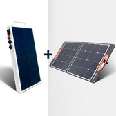 Mobisun Pro powerstation + opvouwbaar 100W Mobisun zonnepaneel bundel