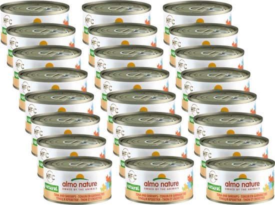 Almo Nature - Tonijn en Garnalen - Kattenvoer - 24 x 70 g