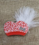 Sinterklaas Haarspeld - Handgemaakt - Roze, Lila - Sinterklaastip