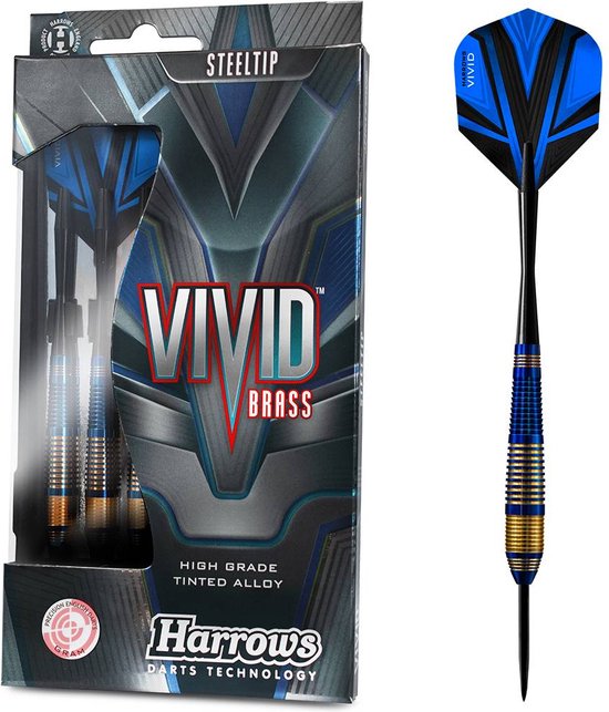Harrows Vivid Blue Brass - Dartpijlen van Merkloos — afbeelding 2
