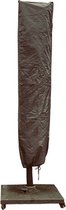 Basic Parasolhoes staande Parasol 230x30x57 cm - Grijze Parasolhoes - bovenin SMAL 30 cm 2.3 Meter lang en Onderin 57 CM Meet uw parasol op!