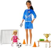 Barbie Voetbalcoach Speelset