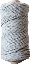 Macramé koord - Grijs - 5mm dik - 95 meter - 600 gram - Touw