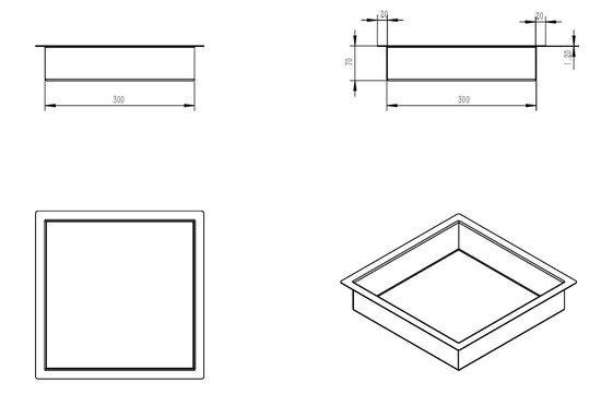 Bally Niche encastrable 30x30x7cm Wit Mat