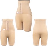 Wondermom Postpartum Belly Binder Shorts- Shapewear - Sluitlaken - buikband - Beige - Maat M