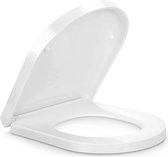 Pipishell toiletdeksel, toiletzitting met soft close, premium D-vormige toiletzitting gemaakt van Duroplast, toiletzitting met quick-release functie voor eenvoudige reiniging, antibacteriële 