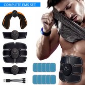 Complete USB EMS Set | Buikspierentrainer | Billentrainer | USB oplaadbaar | 10 gelpads