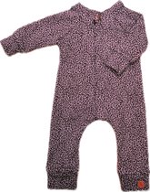 Onesie panter dusty roze