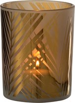 J-Line Windlicht Safari Glas Beige Medium Set van 3 stuks