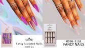 2 pakken luxe press-on french plaknagels - 60 stuks - nepnagels - french nagels - nagels - mooie plaknagels - plak nagels - nep nagels - nagellijm - lange nepnagels - lange plaknagels - false