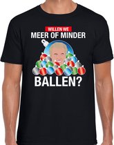 Wilders Meer of minder ballen fout Kerst shirt - zwart - heren - Kerst  t-shirt / Kerst outfit S