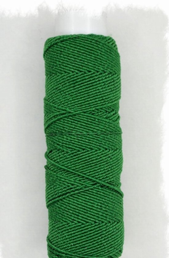 Corna elastisch garen groen - 20 m - rimpelelastiek - kerstgroen - groen  naai elastiek | bol.com