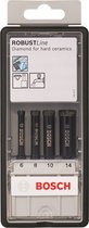 Bosch - 4-delige Robust Line set diamantboren voor nat boren 6; 8; 10; 14 mm