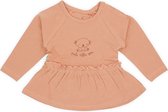 CuteLY KOALA PRINT Pleated Top Rust Pink/Rose