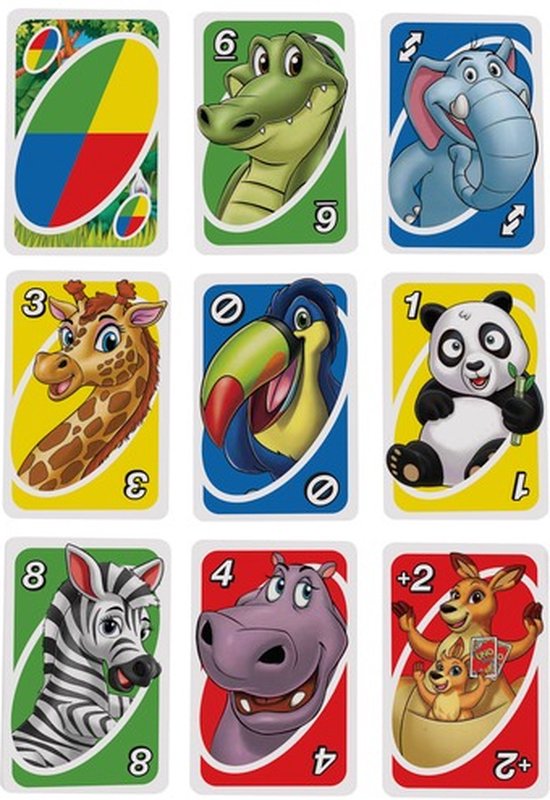 UNO Junior Mattel Games Engelstalig Kaartspel