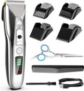 Professionele haartrimmer tondeuse voor heren, perfect als cadeau voor mannen, oplaadbaar, premium kwaliteit, trimmer voor lichaam en gezicht.