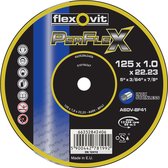 Flexovit PerFlex TW Set de disques de coupe en conserve - 125 x 1, 0 x 22,23 mm (10 pièces)