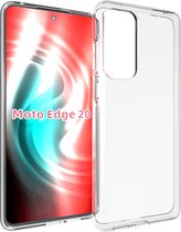 Motorola Edge 20 Hoesje - MobyDefend Transparante TPU Gelcase - Volledig Doorzichtig - GSM Hoesje - Telefoonhoesje Geschikt Voor Motorola Edge 20