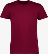 Unsigned heren T-shirt organic katoen - Rood - Maat XXL