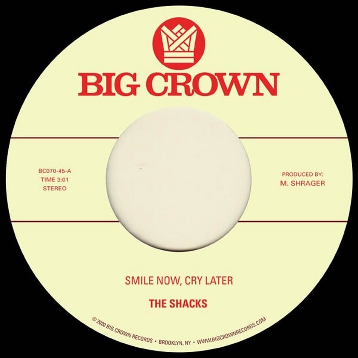 Shacks & Brainstory - Smile Now, Cry Later / Runaway (7" Single)
