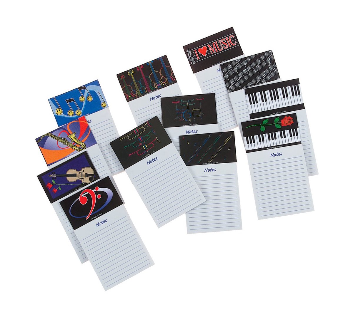 Magnetisch notitieblok, pianotoetsen