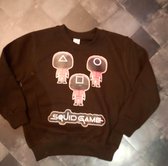 Squid Game sweater zwart maat 140