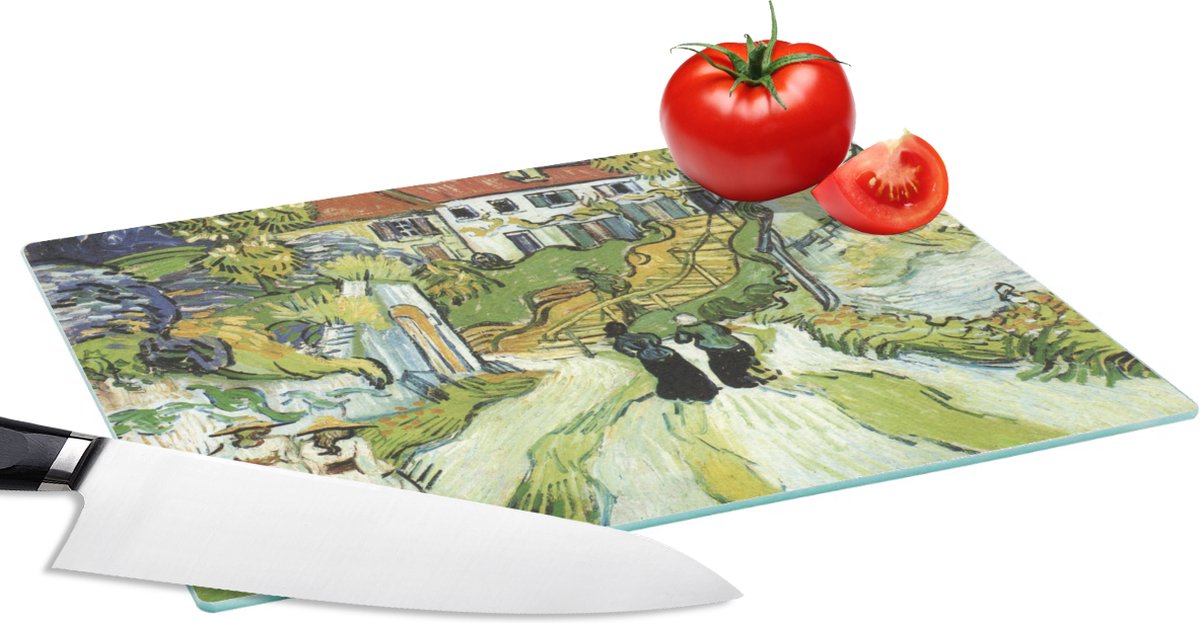 Glazen Snijplank - 28x20 - De dood van Vincent van Gogh - Vincent van Gogh - Snijplanken Glas