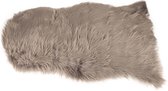 Pels faux fur lichtgrijs 65x102 cm Polyester