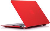 Macbook Case Cover Hoes voor Macbook Air 13 inch t/m 2017 A1466 - A1369 - Laptop Cover - Hard Shell - Matte Rood