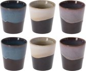 Siaki, Retro back in the eighties stijl beker, 200 ml, 6 stuks