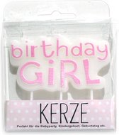 Birthday Girl Kaars - Roze - Taartkaars - Meisje - Vrouw