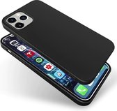 iPhone 11 Pro Hoesje - Apple iPhone 11 Pro Siliconen Hoesje Zwart - iPhone 11 Pro Siliconen Hoesje Backcover Zwart - Zwart iPhone 11 Pro Hoesje