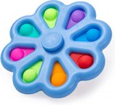 Fidget- Simple Dimple - Popit - Spinner- blauw - TikTok