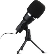 Vivid Green USB Microfoon met standaard - Gaming - Podcast - Voor Pc en console - Standaard - Incl. Plopkap - Zwart