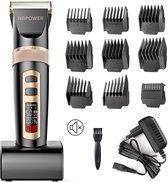 Professionele haartrimmer tondeuse voor heren, perfect als cadeau voor mannen, oplaadbaar, premium kwaliteit, trimmer voor lichaam en gezicht.