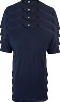 ALAN RED T-shirts Derby (4-pack) - O-hals - blauw - Maat: XL