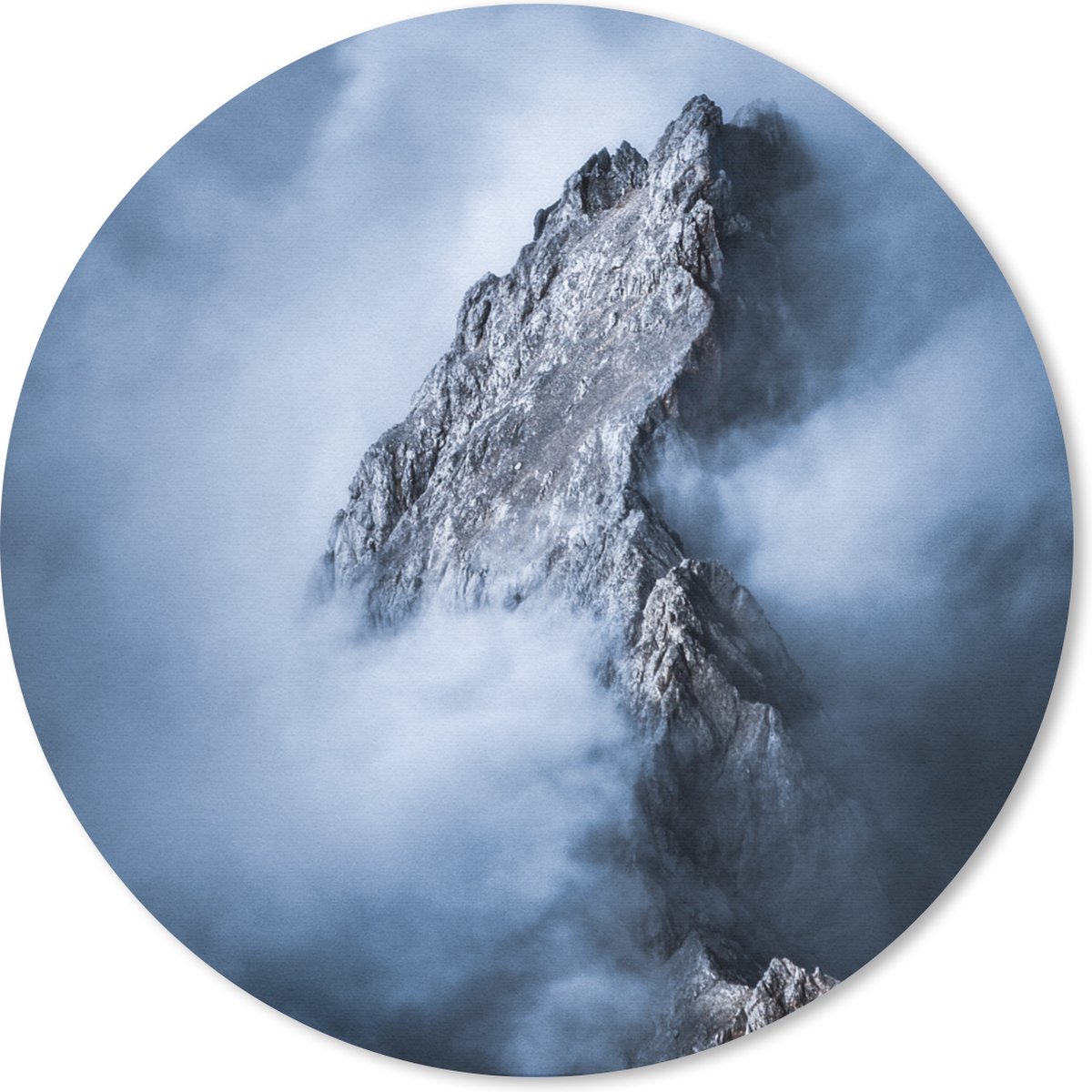 Muismat rond 20x20 cm - Mousepad Alpen - Zugspitze - Duitsland - Ronde muismatten