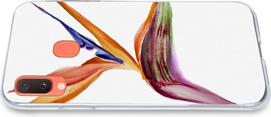 Étui Samsung Galaxy A20e - Strelitzia - Aquarelle - Fleurs - Étui de téléphone en Siliconen