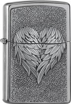 Aansteker Zippo Heart with Feathers Emblem