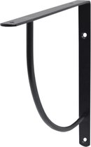 B!Organised - Swing Black - Metalen plankdrager - Plankdrager Zwart - Modern - 23 x 23 cm