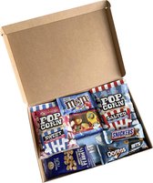 Kerst brievenbuspakket lets pop the popcorn - kerstpakket - cadeau pakket - brievenbus cadeau - cadeau - brievenbus - eten - koffie - chocolade - cadeau - verjaardag - thee - giftset - kerstc