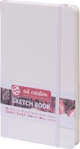 Schetsboek - Tekenboek - Harde kaft - Met Elastiek - Rood - 13x21cm - 140gr - 80 blz - Talens