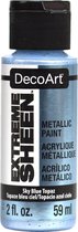 Acrylverf - Sky Blue Topaz - Metallic - Extreme Sheen - DecoArt - 59 ml