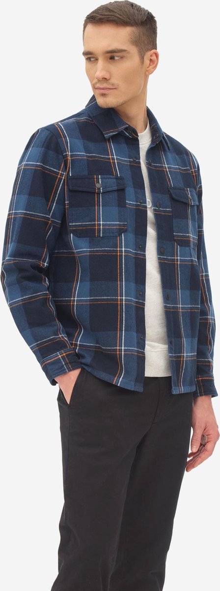 Nowadays Brushed Check Overshirt Heren Maat S