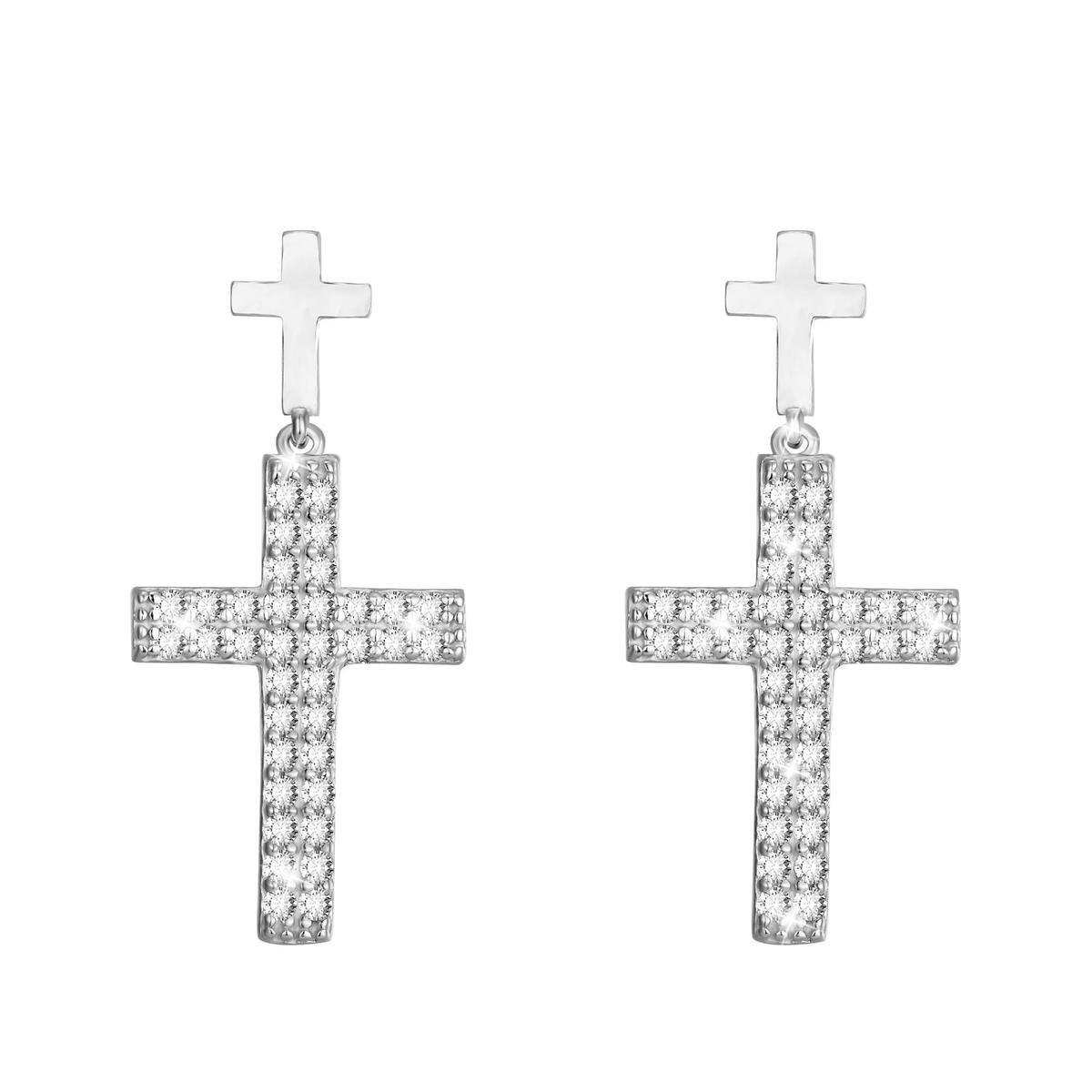 Di Lusso - Oorhangers Chambéry - Zirkonia - Zilver 925 - Dames - 20 mm
