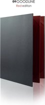 Goodline® - Luxe Metallic Rode Menumap - 4x A4 - Red Edition