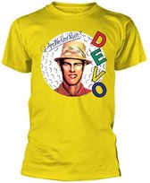 Devo Heren Tshirt -L- Are We Not Men? Geel