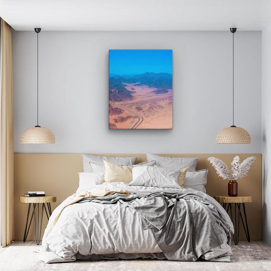 Artaza - Peinture sur toile - Montagnes dans le désert en Egypte - 40x50 - Photo sur toile - Impression sur toile